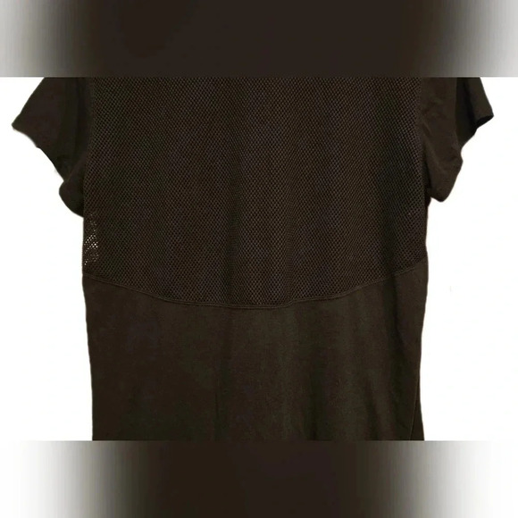 Old Navy, Size L, Black Relaxed Mesh-Back Side-Tie Tee - Picture 3 of 13